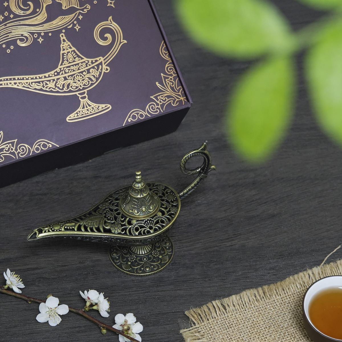 Vintage Lamp-Style Incense Burner Set