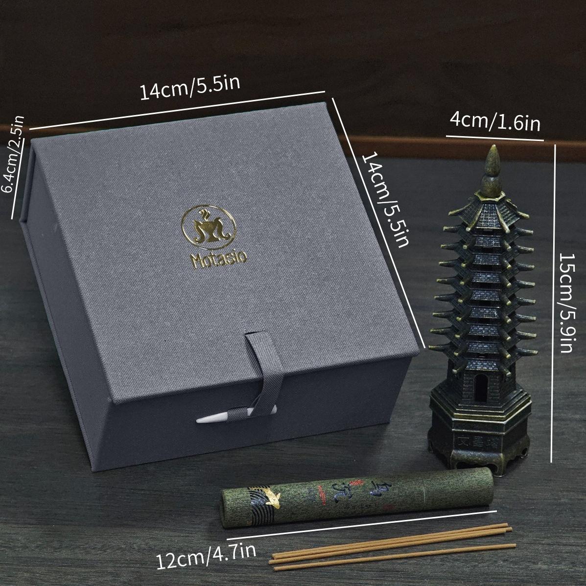 Wenchang Pagoda Incense Burner Set