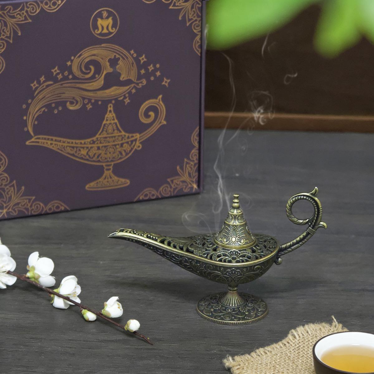 Vintage Lamp-Style Incense Burner Set
